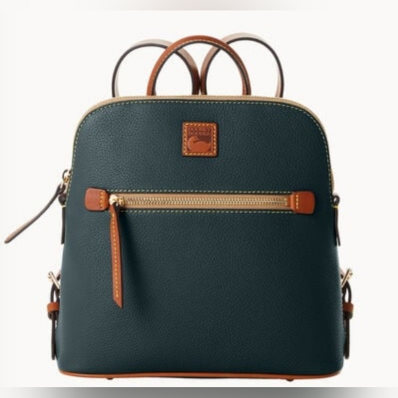 Dooney & Bourke Handbags - Dooney & Bourke Pebble Grain Backpack Forest BPEBC1968FSKR NWT